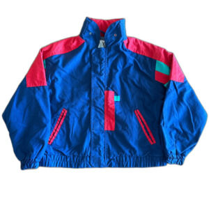 Vintage MTO Blue & Red Lightweight Hooded Jacket Boys' 7